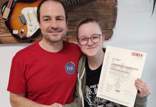 Gratulation zur bestandenen LAP...