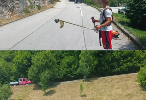 Grünraumteam sorgt für Sommerfrisur...