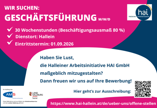 Geschäftsführung für HAI gesucht